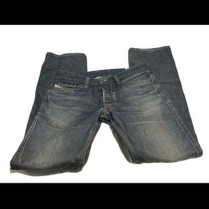 Diesel Mens Viker Regular Straight Jeans Slim Fit 100% Cotton Sz 29x32
